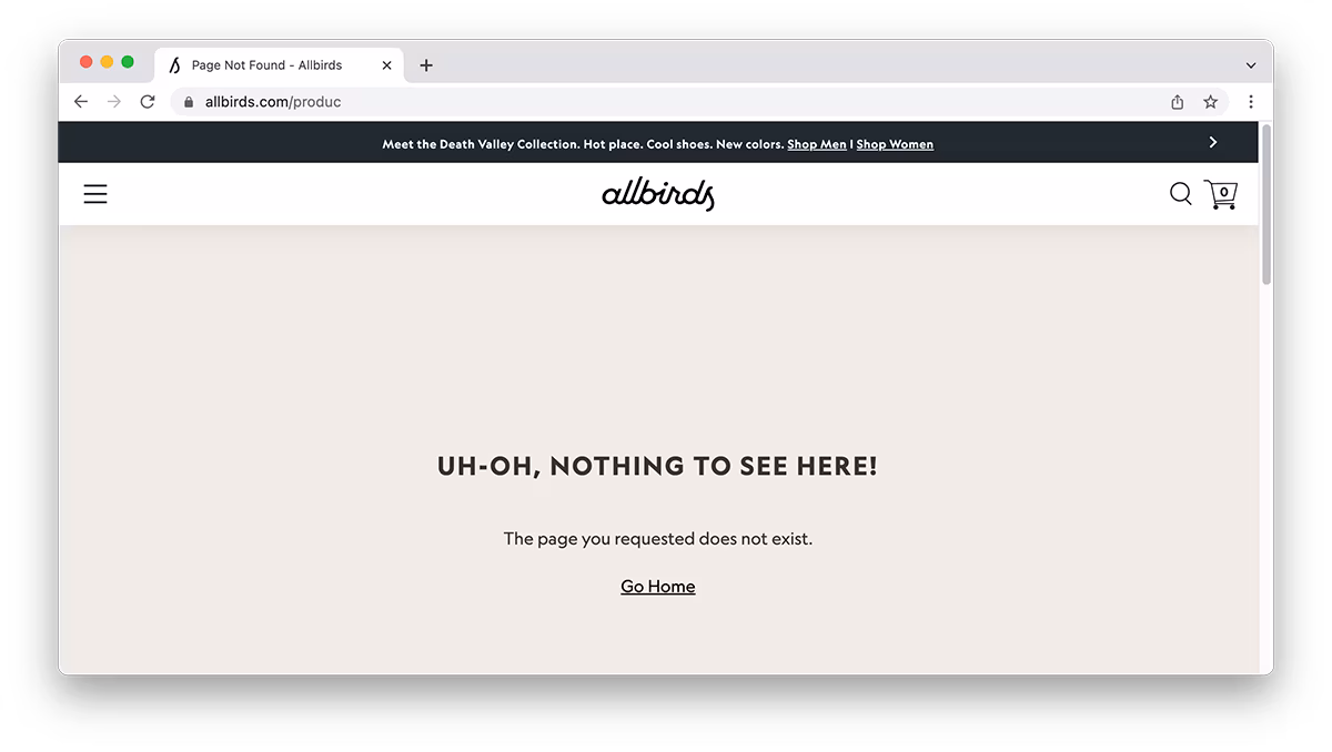 We don’t want this to be the first page your customers see when they visit your store