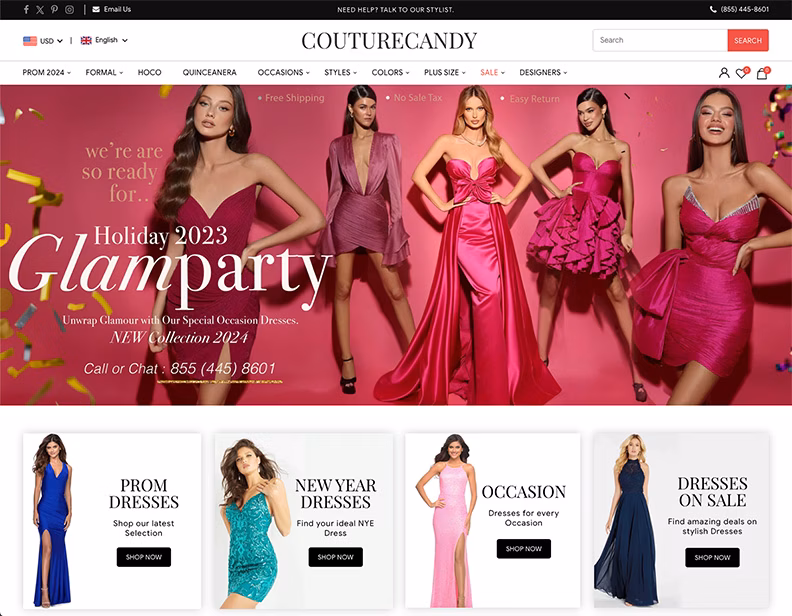 For nearly two decades Couture Candy has been the USA's top online store for special occasion dresses