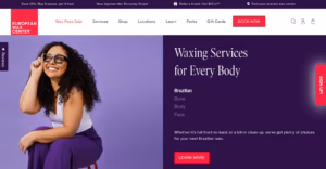 Top 10 Shopify stores, European Wax Center