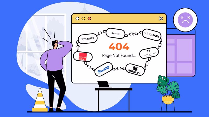 Broken link scorecard: How the top 1,000 Shopify stores score on link management