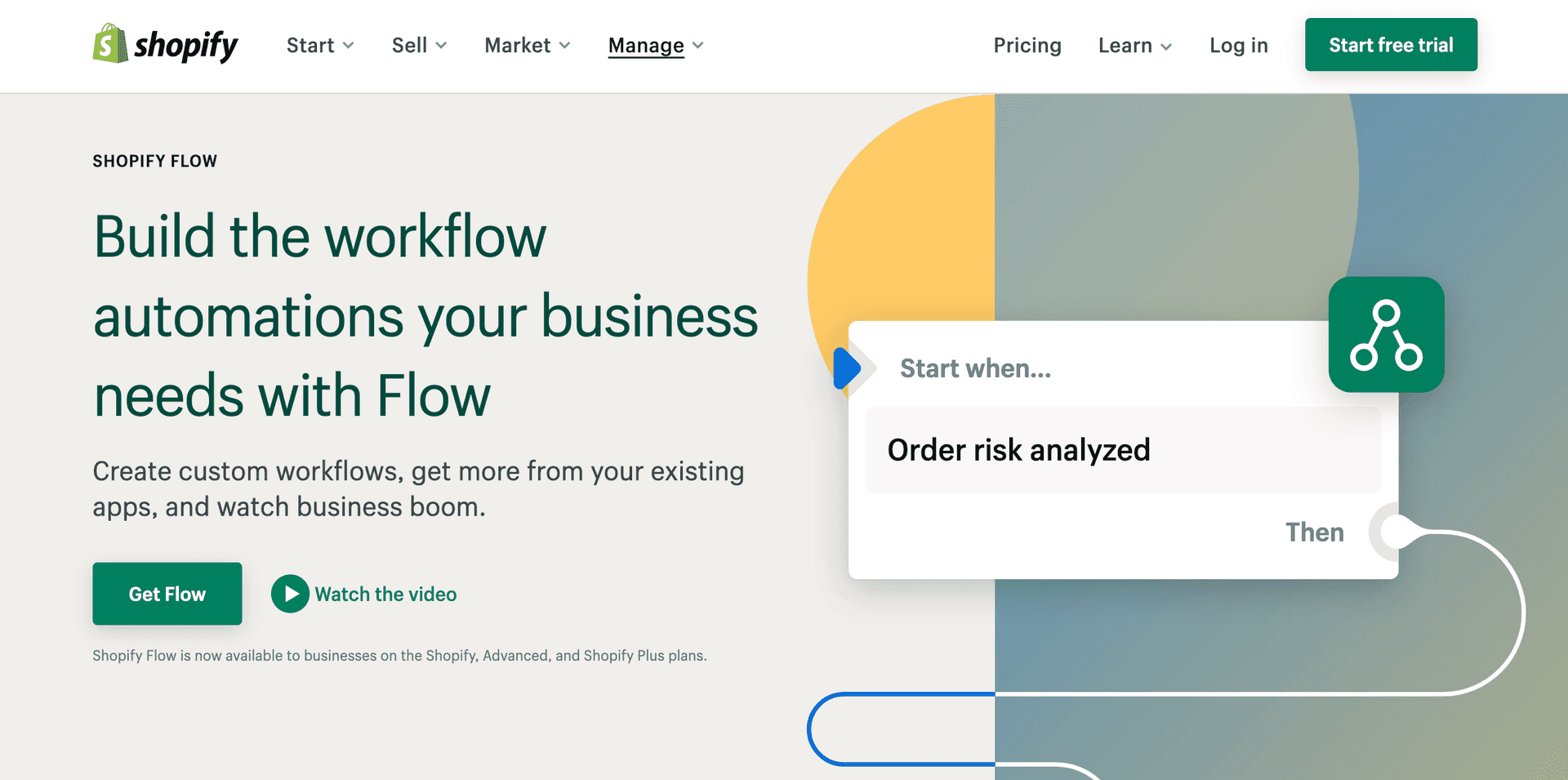 automate your workflows with Shopify Flow