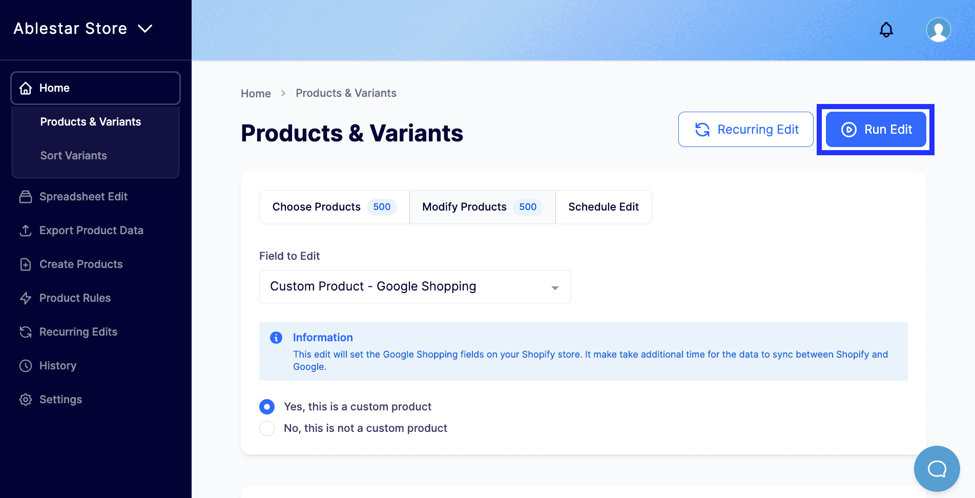 Custom product in Google Shopping, identifier_exists